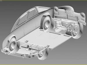 gaz m20 pobeda 1948 1953 3D 模型