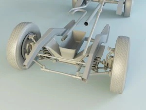gaz m20 pobeda 1948 1953 3D Model