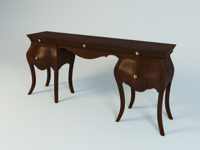 stilema my classic dream ladies desk 3D Model .c4d .max .obj .3ds .fbx .stl .blend 