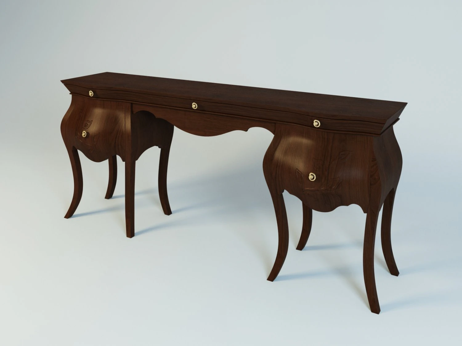 stilema my classic dream ladies desk 3D Model .c4d .max .obj .3ds .fbx .stl .blend 