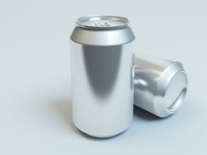aluminum soft drink or beer can 3D Model