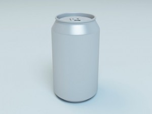aluminum soft drink or beer can 3D Модель