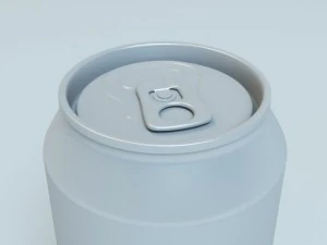 aluminum soft drink or beer can 3D Model