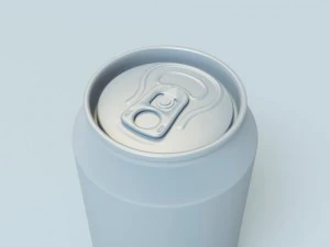 aluminum soft drink or beer can 3D Model