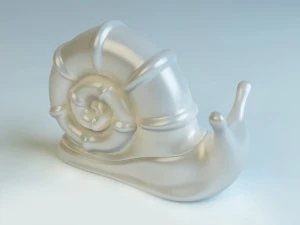 salyangoz heykelcik 3D Model