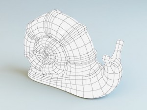 snail figurine 3D 모델