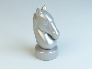 chess horse figurine 3Dモデル
