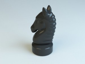 chess horse figurine 3Dモデル