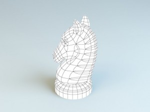chess horse figurine 3Dモデル