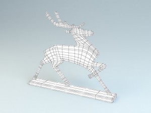 deer gaz figurine 3D 모델