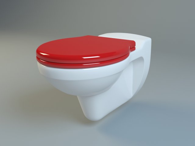 keramag kind washdown wc 3D Model .c4d .max .obj .3ds .fbx .stl .blend 