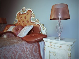 ghezzani versale bed bedside table padded seat 3D मॉडल