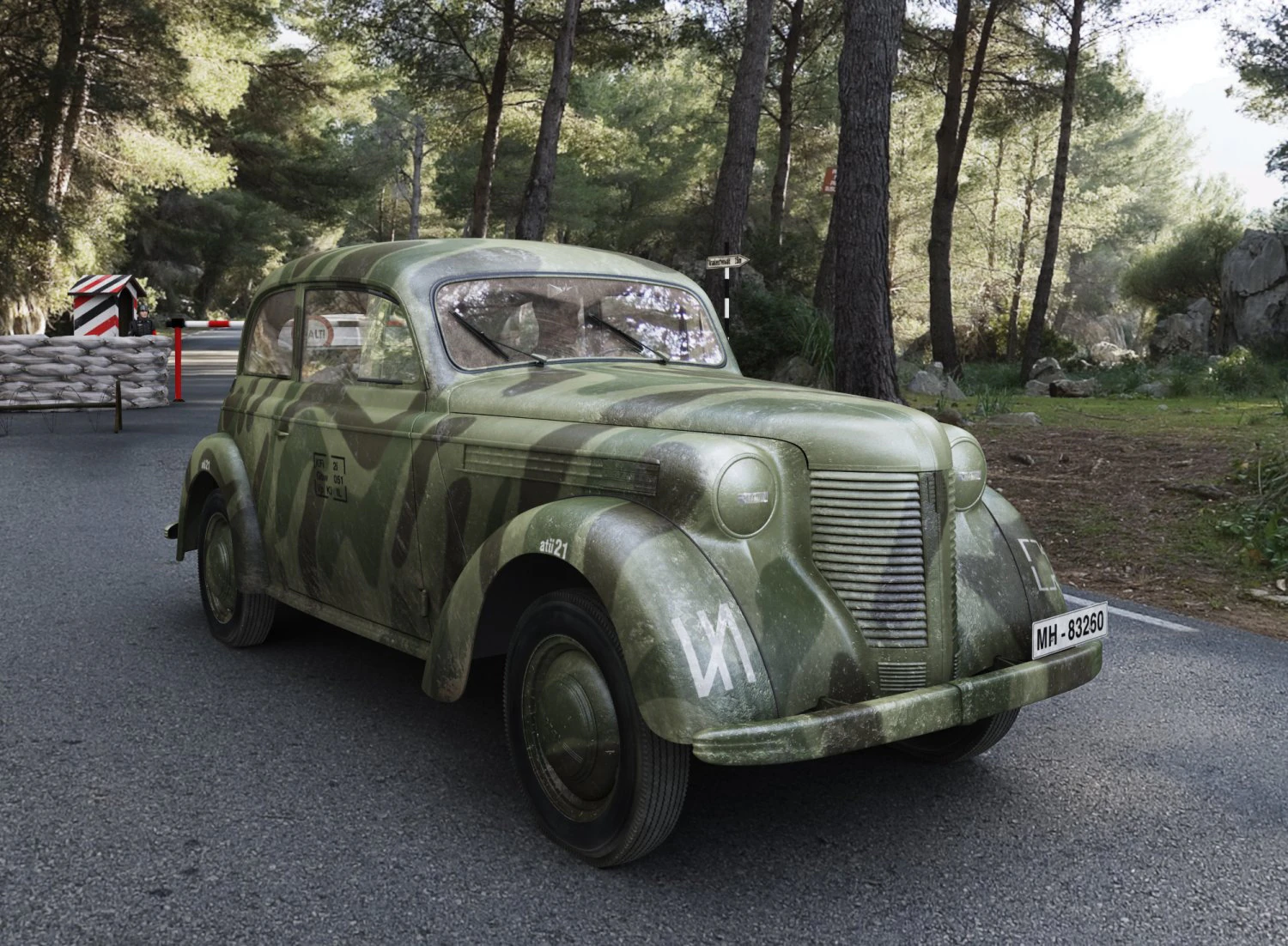 opel olympia 1938 wehrmacht 3D Model .c4d .max .obj .3ds .fbx .stl .blend