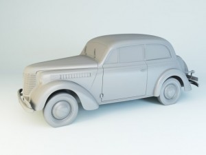opel olympia 1938 wehrmacht 3D Model
