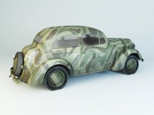 opel olympia 1938 wehrmacht 3D Model