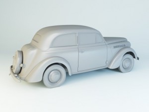 opel olympia 1938 wehrmacht 3D Model