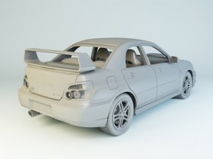 subaru impreza wrx sti 3D Model