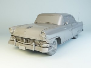 fairlane town sedan 1956 3D Модель