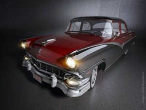 fairlane town sedan 1956 3D Модель