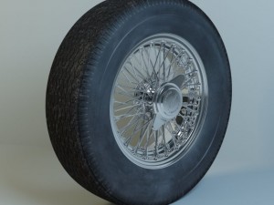 wheel jaguar mk2 59 tyre avon 3D Model
