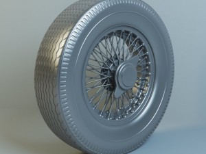 wheel jaguar mk2 59 tyre avon 3D Model