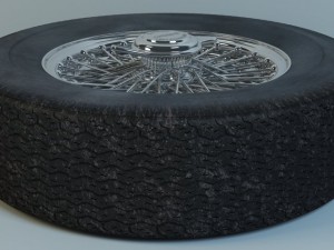 wheel jaguar mk2 59 tyre avon 3D Model