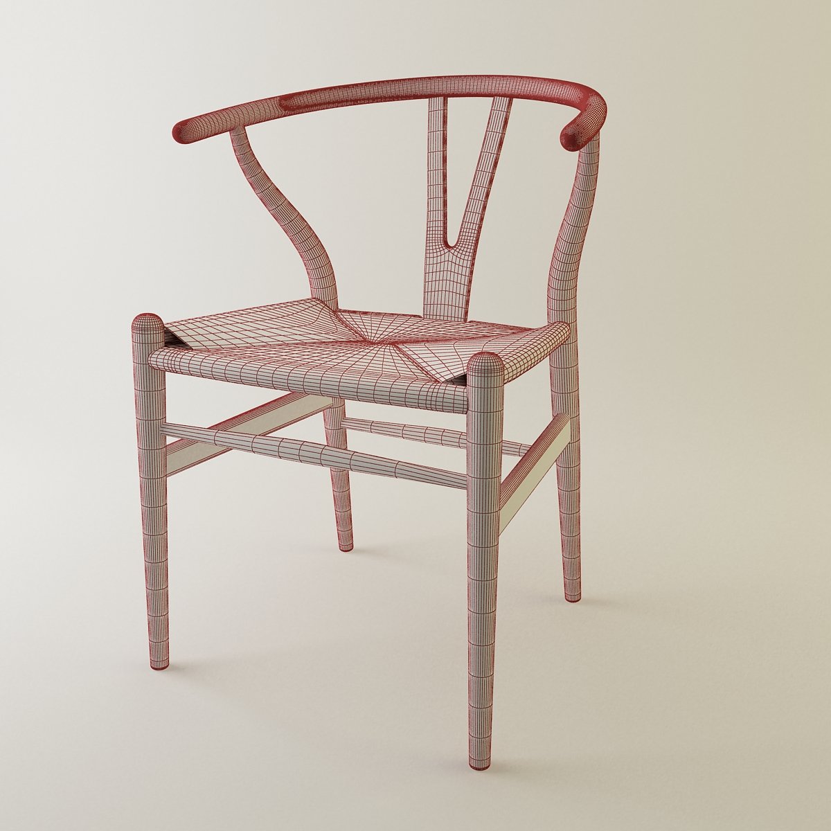 Wishbone 3d Model In Chair 3dexport