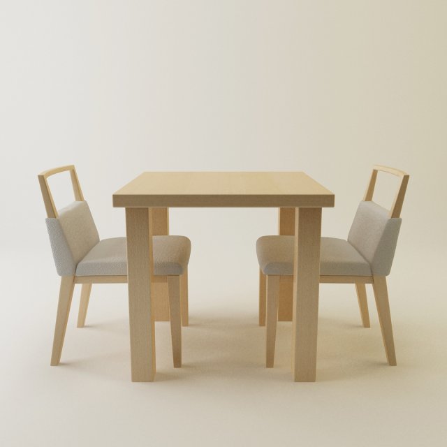 mikimoku dinning set Modello 3D .c4d .max .obj .3ds .fbx .stl .blend 