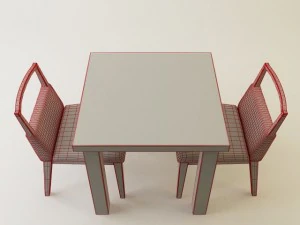 mikimoku dinning set 3D Model