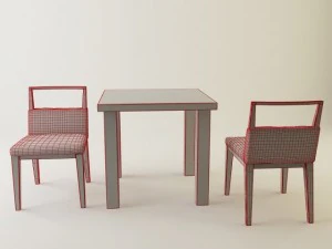 mikimoku dinning set 3D Model