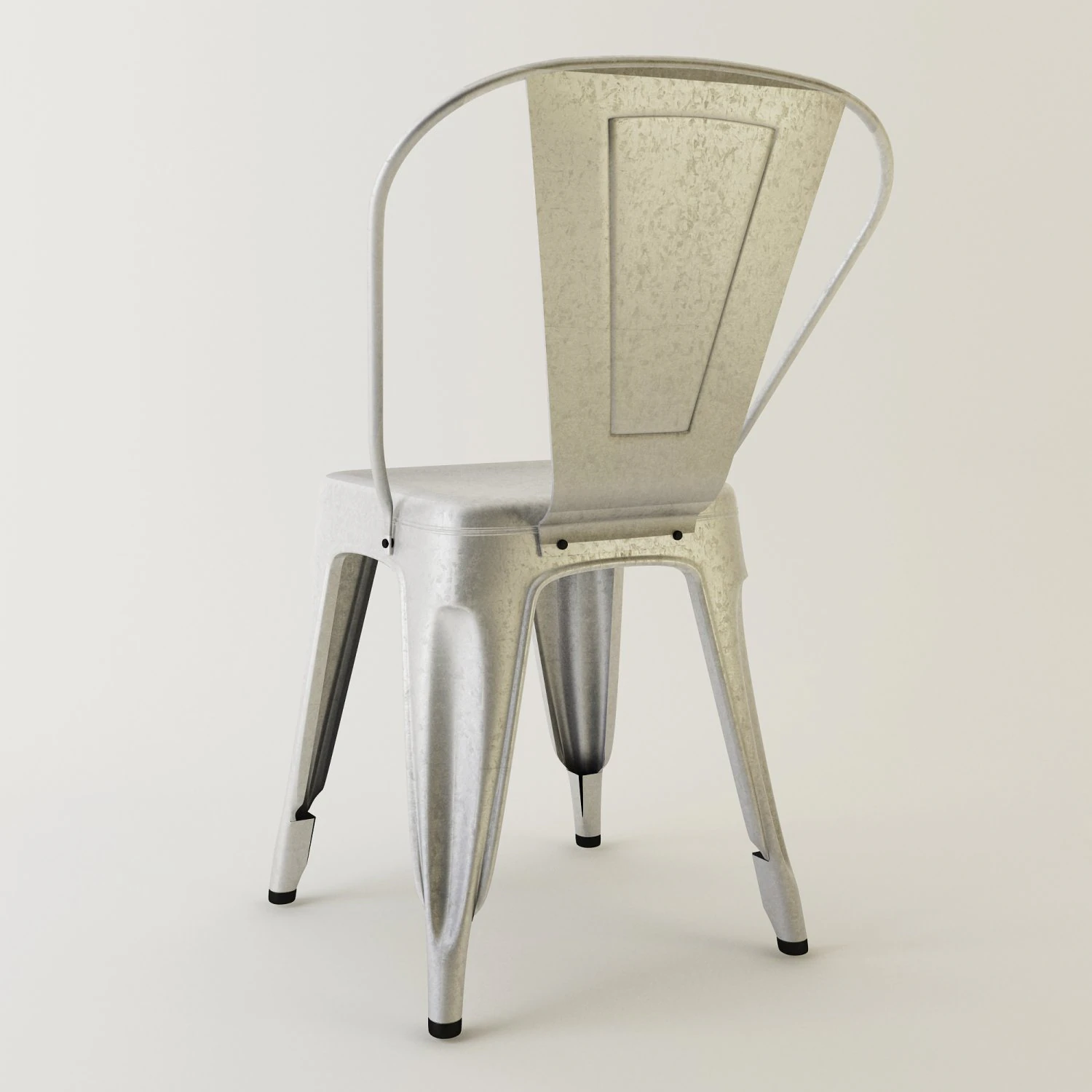 tolix metal chair 3D Model .c4d .max .obj .3ds .fbx .stl .blend 
