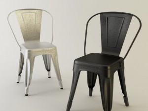 tolix metal chair Modèle 3D