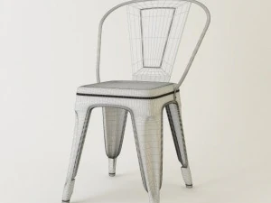 tolix metal chair 3D Model