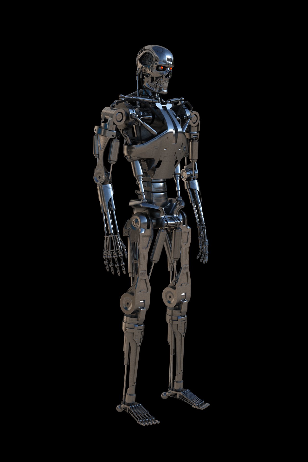 Terminator T800 Endoskeleton 3D Model in Robot 3DExport