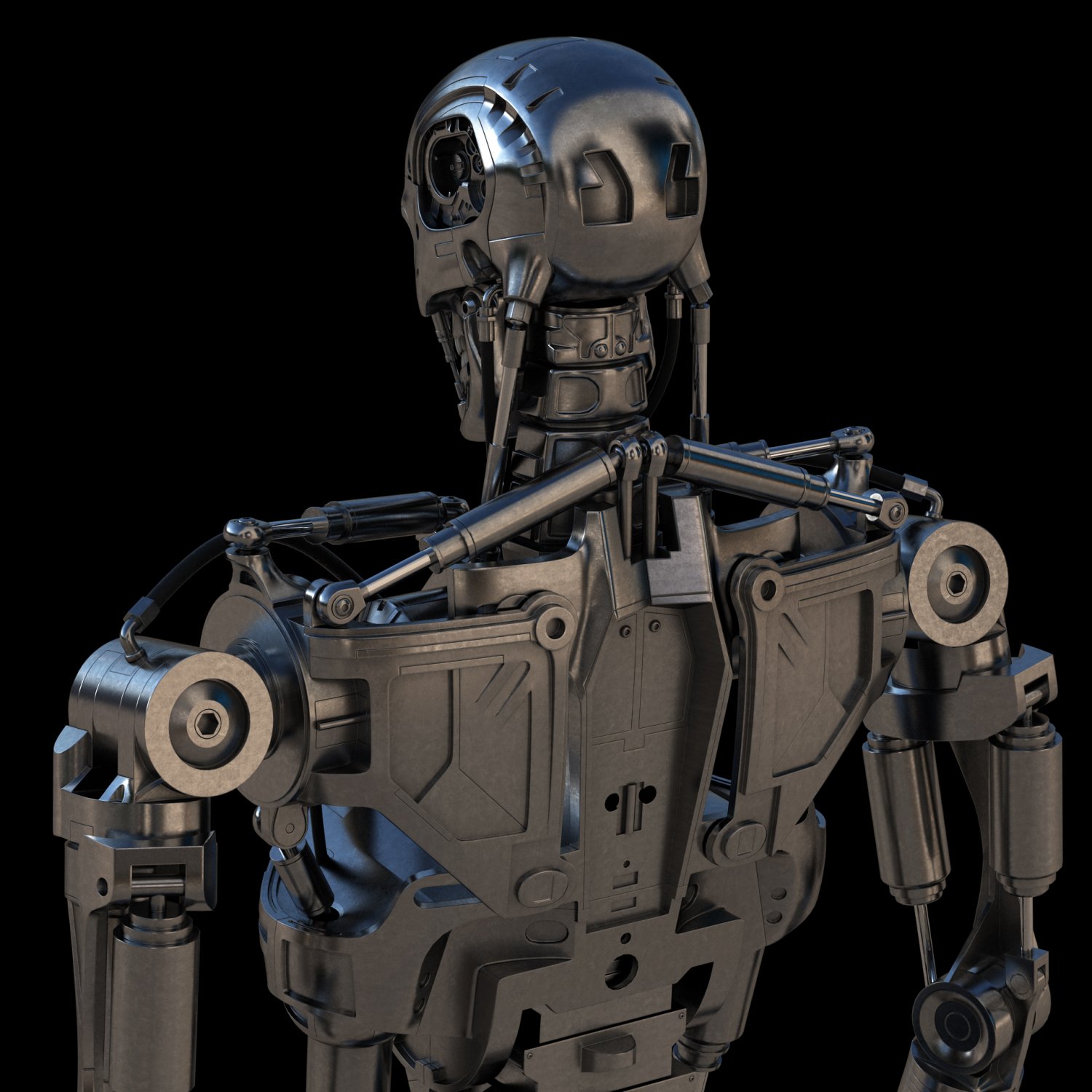 Terminator T800 Endoskeleton 3D Model in Robot 3DExport