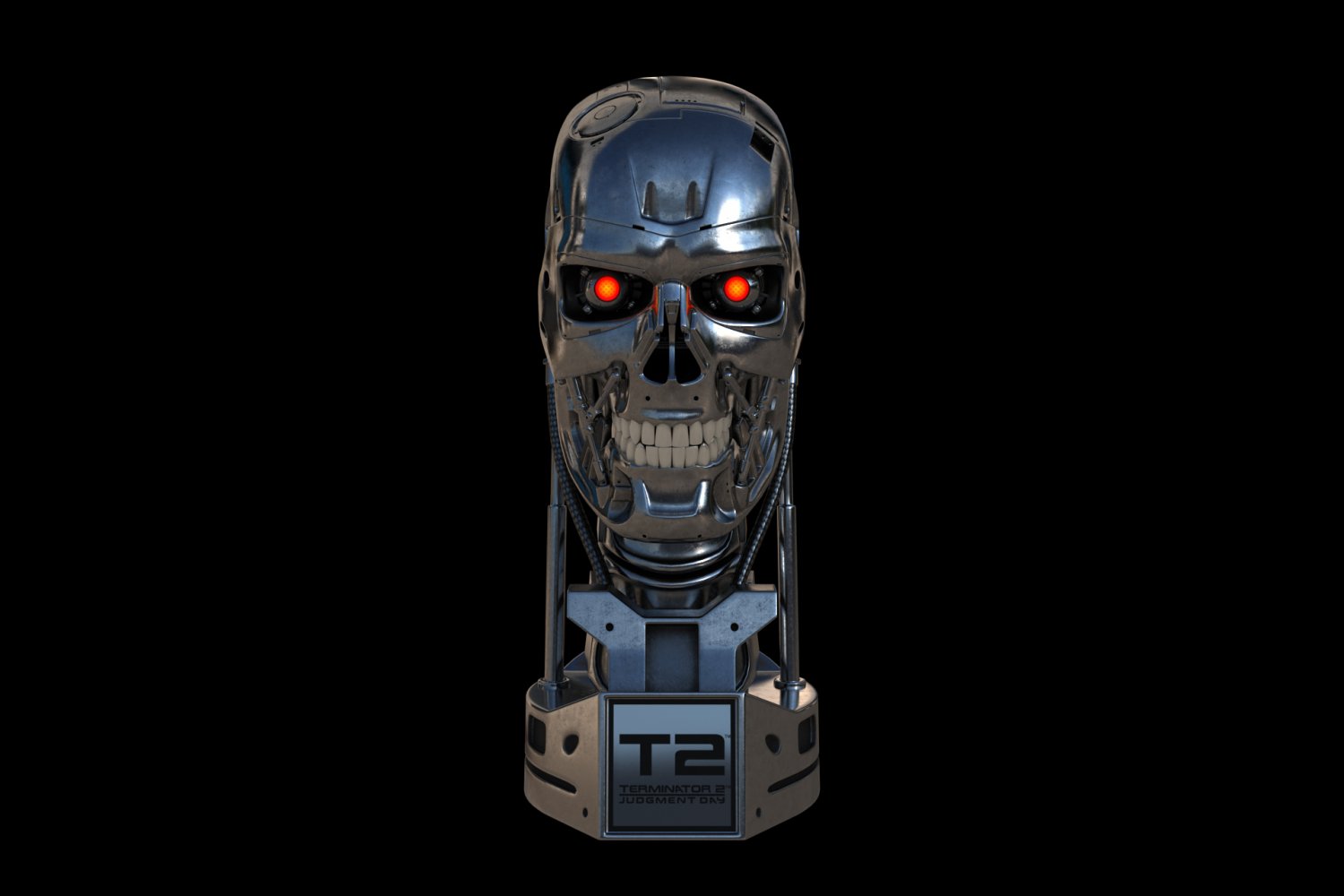 Terminator T 800 Skull Bust 3d Model In Robot 3dexport