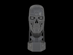 terminator t-800 skull bust 3D 모델