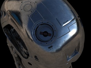 terminator t-800 skull bust 3D 모델