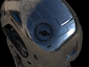 terminator t-800 skull bust 3D Model