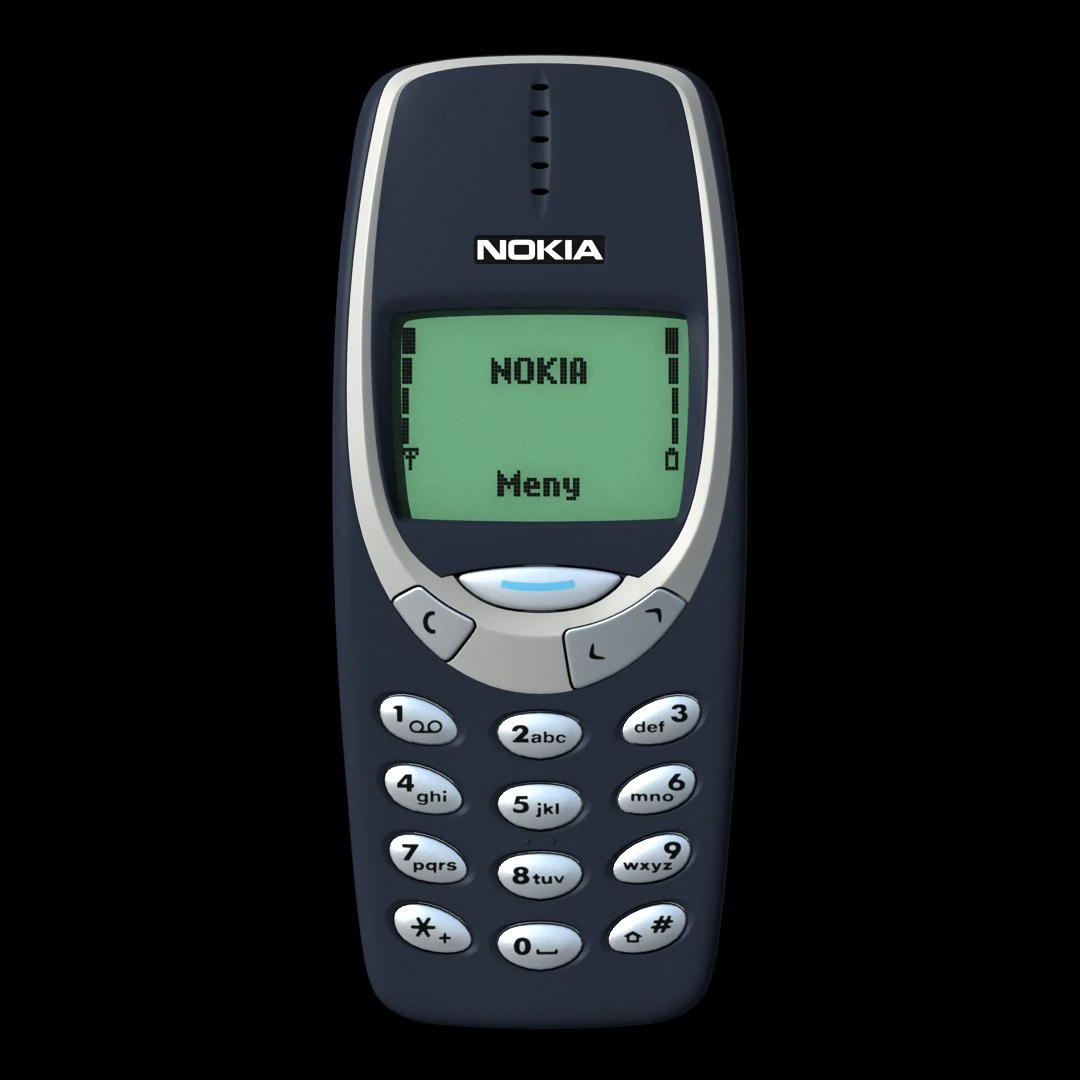 nokia 3310 3D Model .c4d .max .obj .3ds .fbx .stl .blend 