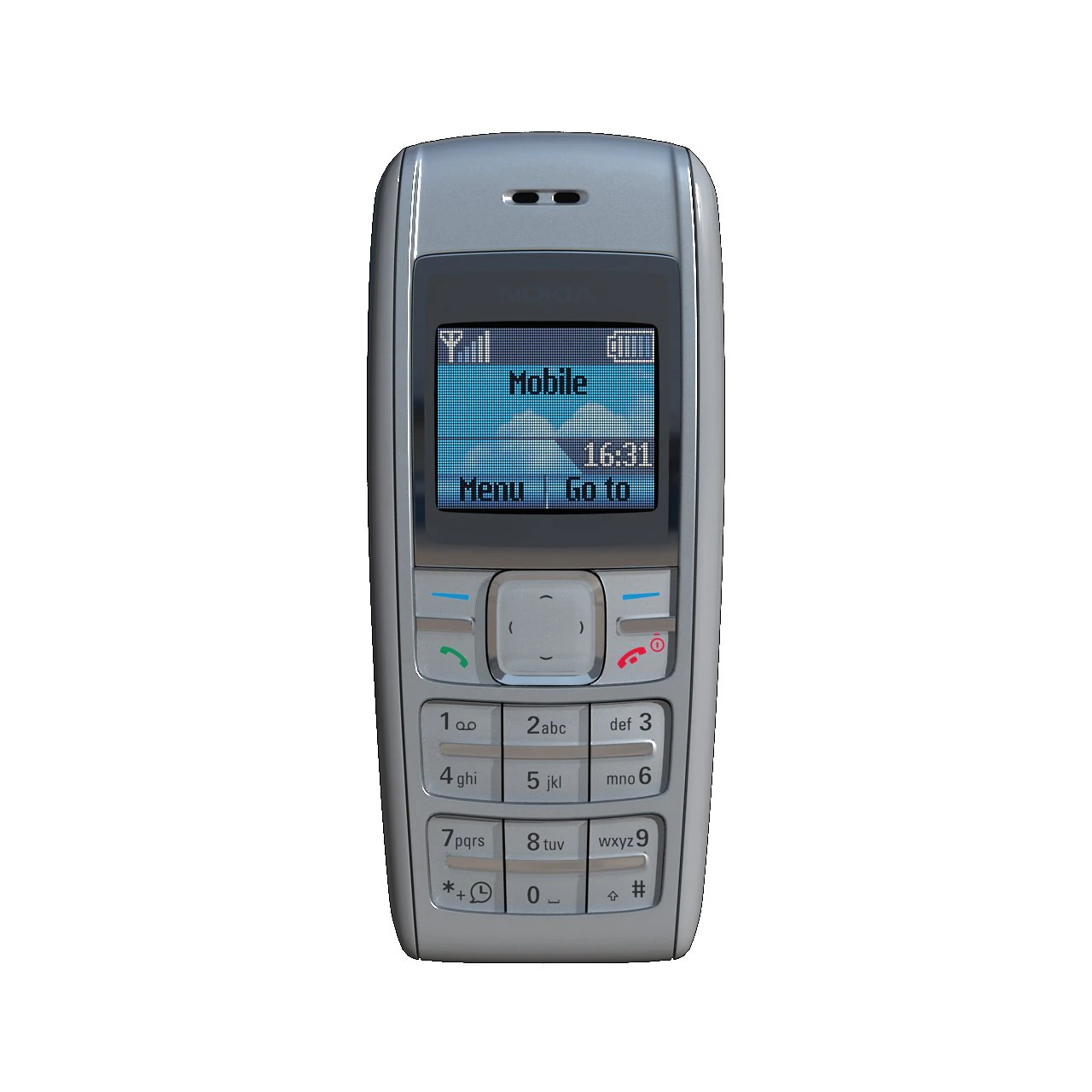 nokia 1600 silver 3D Model .c4d .max .obj .3ds .fbx .stl .blend 
