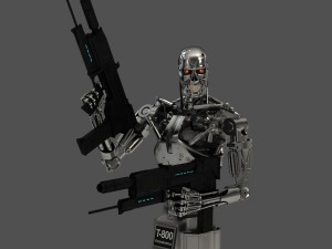 terminator t-800 endoskeleton bust 3D Модель