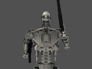 terminator t-800 endoskeleton bust 3Dモデル