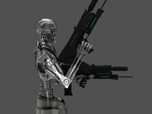 terminator t-800 endoskeleton bust 3D Model