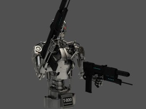 terminator t-800 endoskeleton bust 3Dモデル