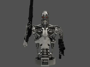 terminator t-800 endoskeleton bust 3D Model