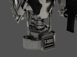 terminator t-800 endoskeleton bust 3Dモデル