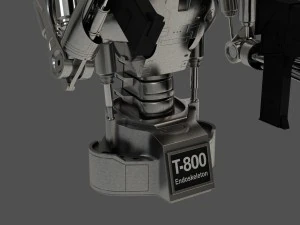 terminator t-800 endoskeleton bust 3D Model