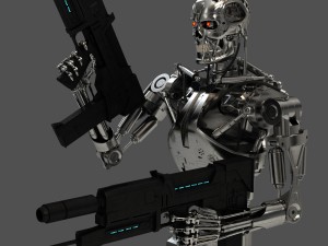 terminator t-800 endoskeleton bust 3Dモデル