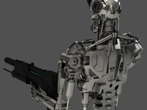 terminator t-800 endoskeleton bust 3Dモデル